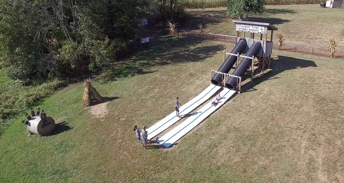Double barrel slide